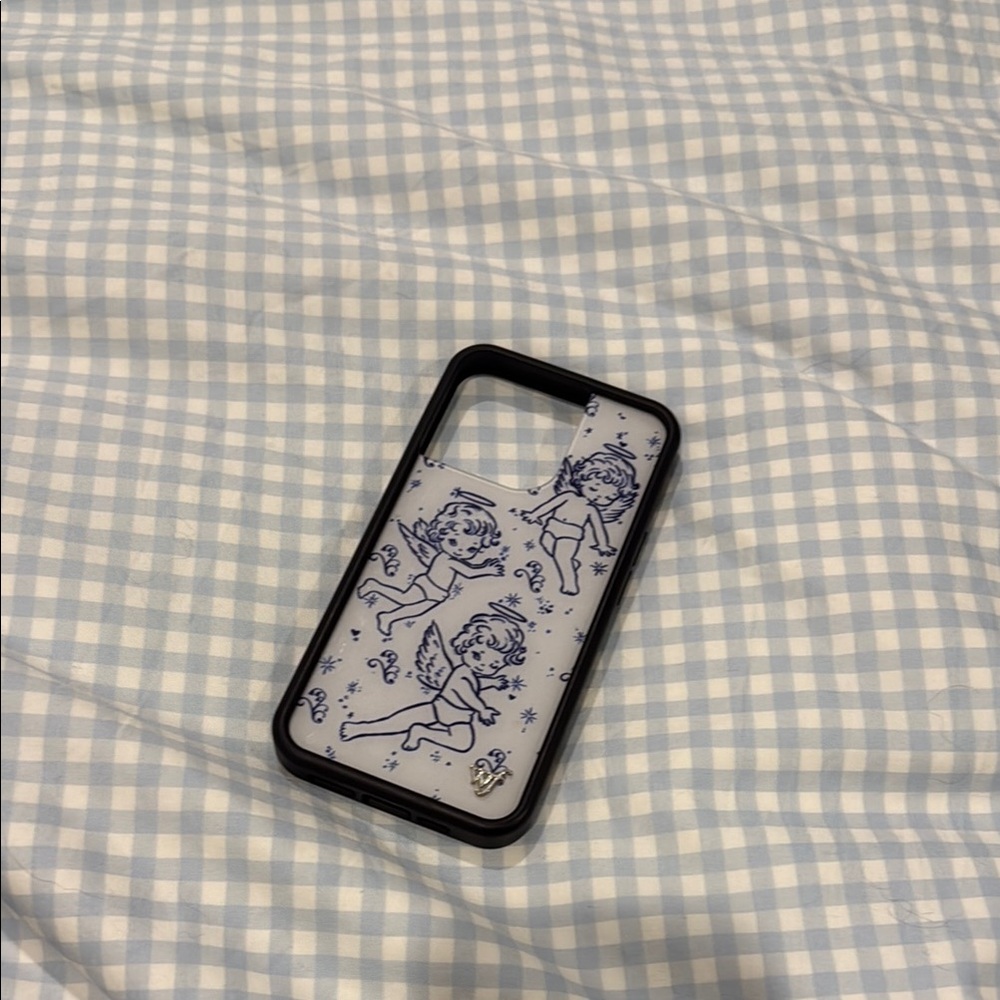 Wildflowers Black and White Cartoon Design Phone Case